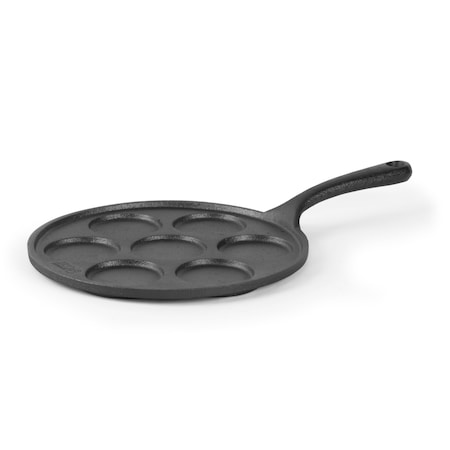 Commercial Chef Cast Iron Pancake Pan, Makes 7 Mini Silver Dollar Pancakes CHCI172